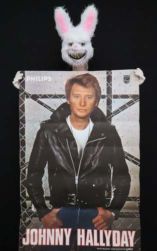 Johnny hallyday rare affiche - johnny,