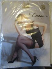 BAS NYLON VINTAGE- SEAMLESS STOCKINGS - IBICI - NOIR - T 4