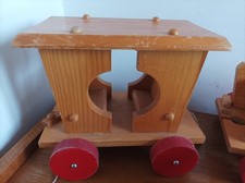 Train bois vintage - bois, fait