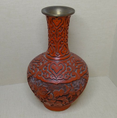 Vintage chinese lacquer - chinese, vase