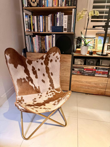 Fauteuil papillon cuir de - papillon,