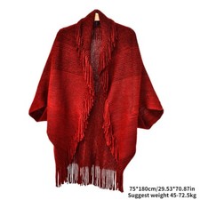 Femme Tricot Poncho Cape