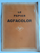 1943 Agfa _Les papiers AGFACOLOR fascicule publicitaire Quatre  doubles pages