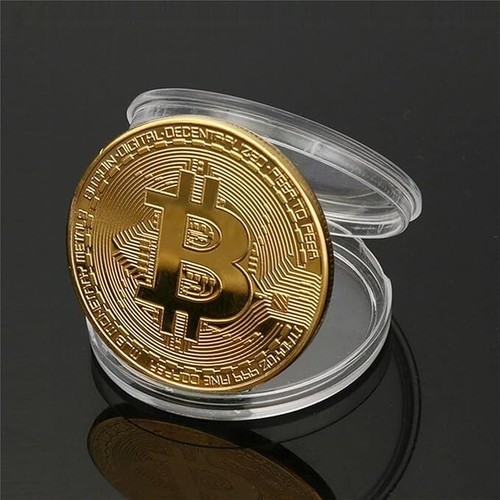 Piéce médaille bitcoin - médaille,