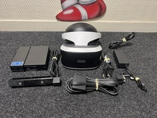 Casque Sony PlayStation VR PSVR PS4 blanc + câbles Complet Non Tester