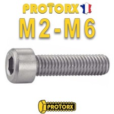 VIS TÊTE CYLINDRIQUE SIX PANS CREUX M2 à M6 | DIN912 CHC BTR INOX  (5 à 50pcs)
