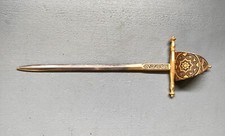 Coupe-papier Sabre damasquiné  Toledo - Années 80 - Espagne