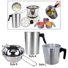 Pot verseur pour la fabrication de bougies, bec verseur sans gouttes et poignée