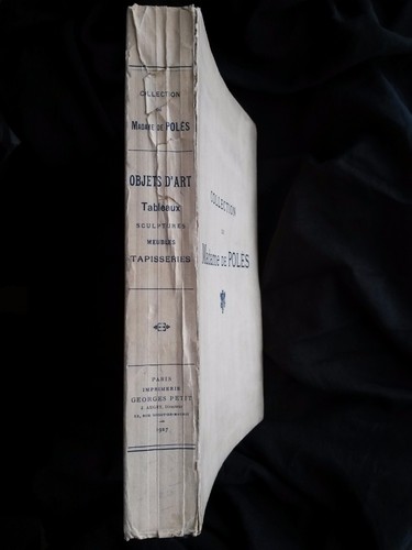 Catalogue vente enchères 1927