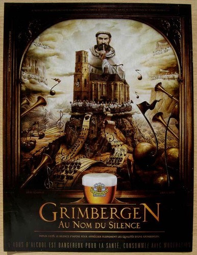 Publicité papier bière - -,