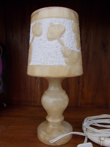 Lampe table albatre - lampe, de