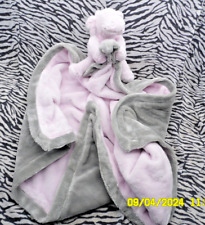 CH/ DOUDOU COUVERTURE NOUKIES VACHE LOLA ROSE PALE GRIS TETINE 70CM ETAT NEUF