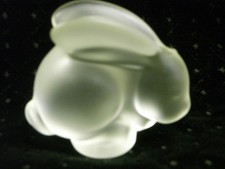 ??  STATUETTE LAPIN CRISTAL DE SÈVRES DÉPOLI SCULPTURE ANIMALIÈRE