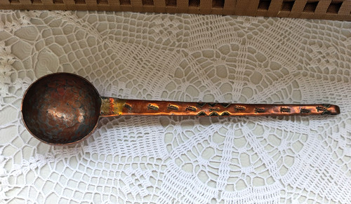 Louche ancienne cuivre - louche,