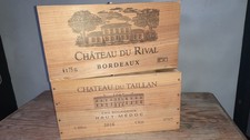 2 CAISSES A VIN VIDES Château