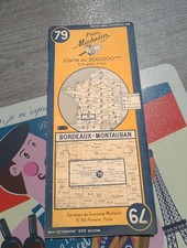 Carte Michelin Ww2 Datée 1945 Jus Bordeaux Montauban 