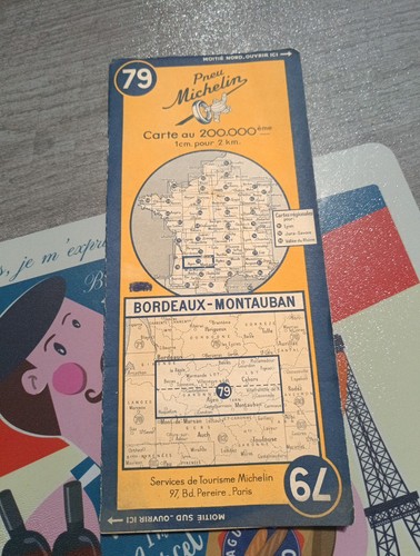 Carte michelin ww2 - michelin, 1945
