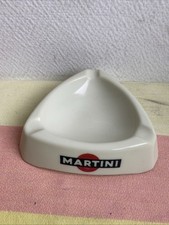 Ancien Cendrier Publicitaire Martini Céramique Verre ? Deco Retro