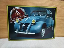 Plaque Décorative aluminium Citroën 2cv