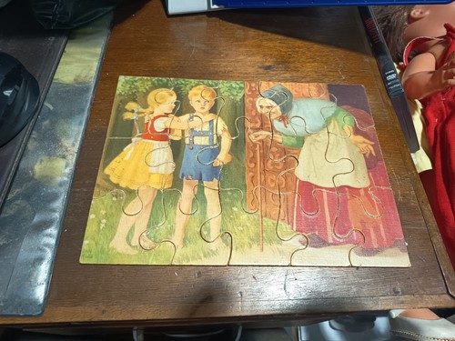 Ancien puzzle enfants - enfants, une