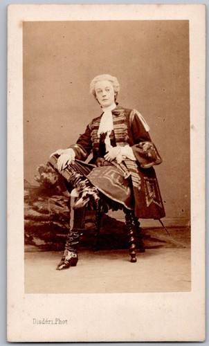 Cdv 1870 acteur costume - cdv, en