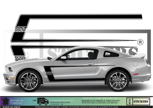 Pour ford mustang bandes - , set