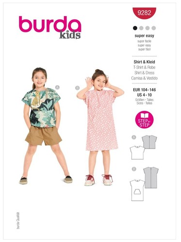 Burda enfants 9282 chemise - enfants,