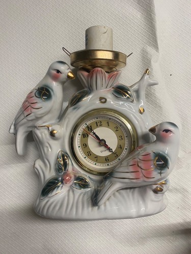 Lampe oiseaux avec horloge