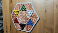 Jeu de dames chinois avec plateau de jeu hexagonal en marbre