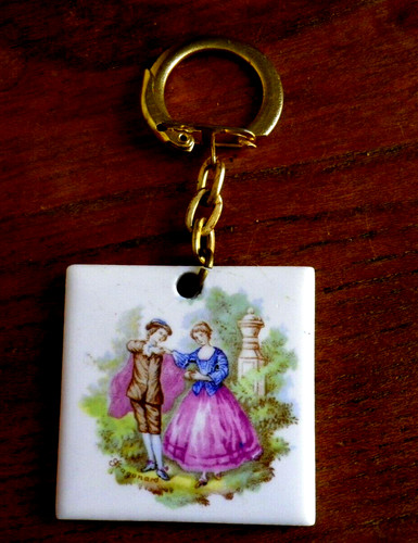 Porte clés céramique - porte,