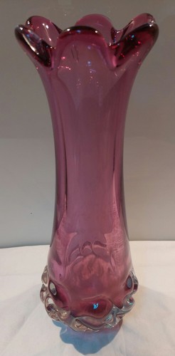 Grand vase lourd améthyste