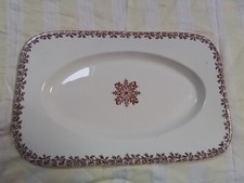 Grand plat ancien rectangulaire Terre de Fer