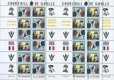 VIGNETTE VARIETE PERFO "70 ans Victoire 1945, DE GAULLE & CHURCHILL - WWII" 2015