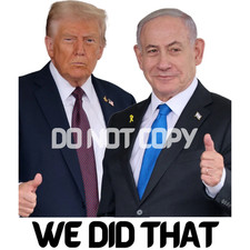 Trump Bibi I DID THAT Stickers