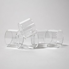 Lot de 5 tubes droits en verre