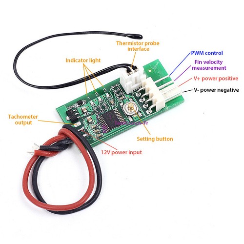 12v pwm pc cpu - 1x, fan
