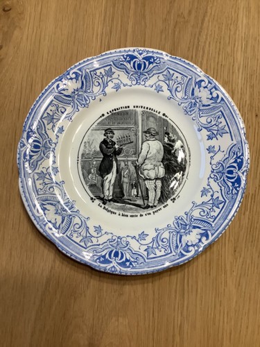 Assiette animée sarreguemines - assiette,