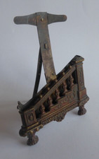 Petit Cadre photo Métal style escalier  Louis XV Vue 10x7 Ancien