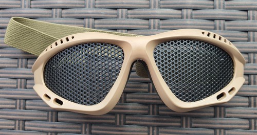 Lunettes masque airsoft - lunettes, camel