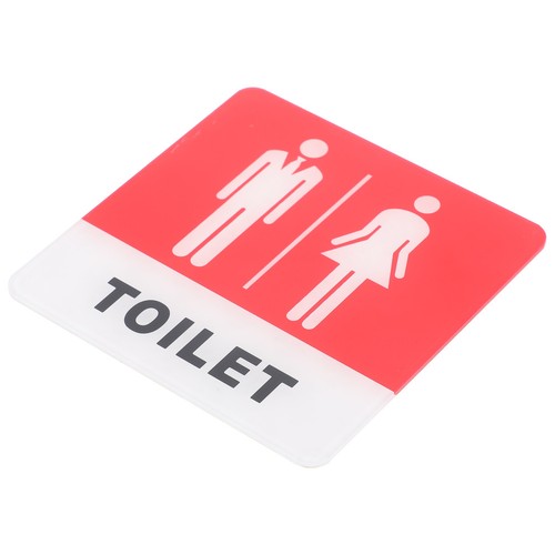 Panneau porte des toilettes - panneau,