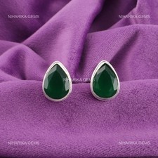 925 Argent Sterling Vert Onyx