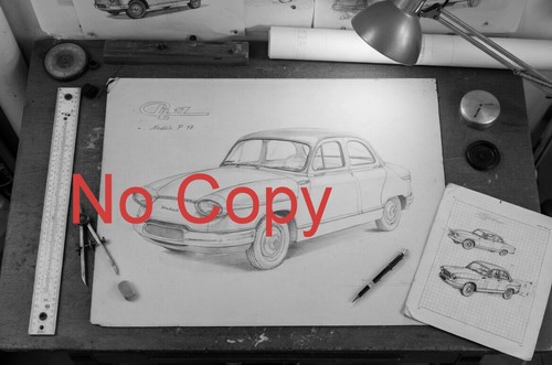 Panhard dessin avec - 17,,