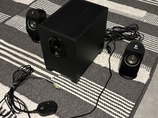 Kit 2.1 Logitech X-210 25 watts (caisson de basse) +  2x8 watts Satelites