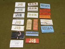 Lot papier rouler cigarette vintage rolling paper RIZ/LA JOB ZOUAVE ZIG-ZAG