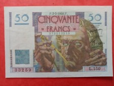 50 francs Le Verrier du 2 Mars