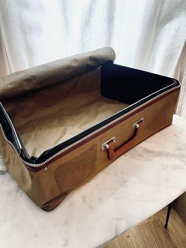 Valise toile beige - en,