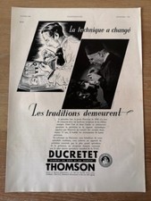 Publicité 1935 Radio DUCRETET