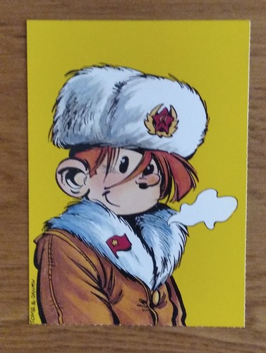 Carte postale spirou moscou - carte, a