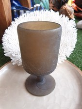 Verre à pied vintage en pâte de verre soufflée à la canne - MOYEN-ORIENT