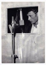 Johnny HALLYDAY carte postale n° CMH 16 studio d'enregistrement